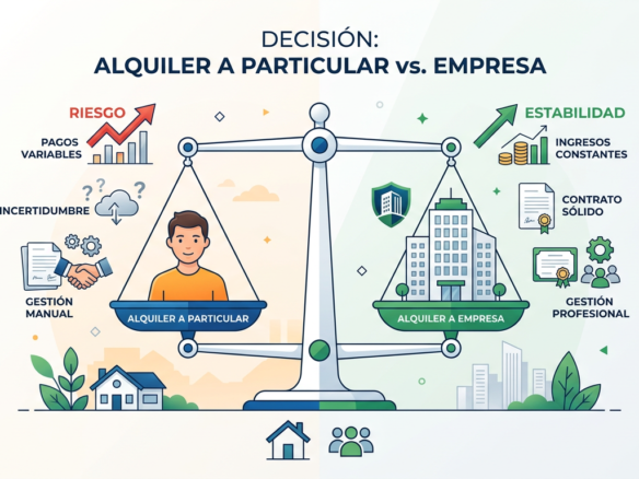 arrendamiento corporativo frente a residencial