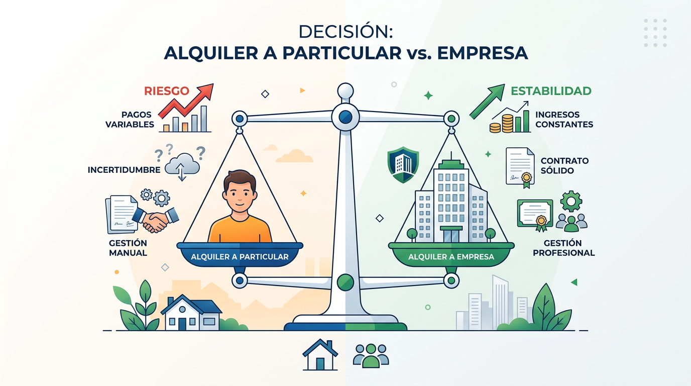 arrendamiento corporativo frente a residencial