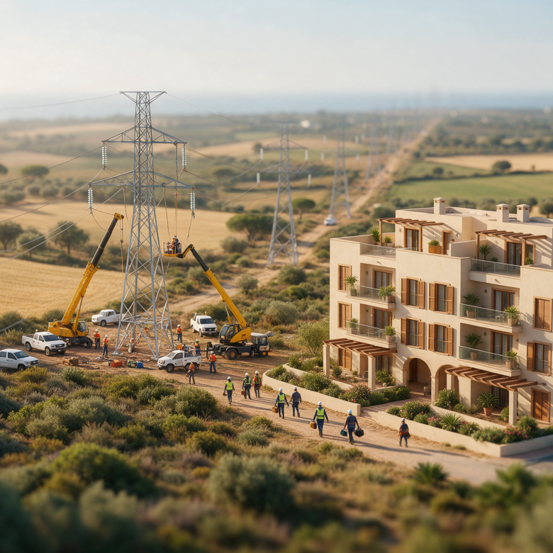 Línea 220kV Costa de la Luz Puebla de Guzmán: alojamiento para técnicos en Huelva